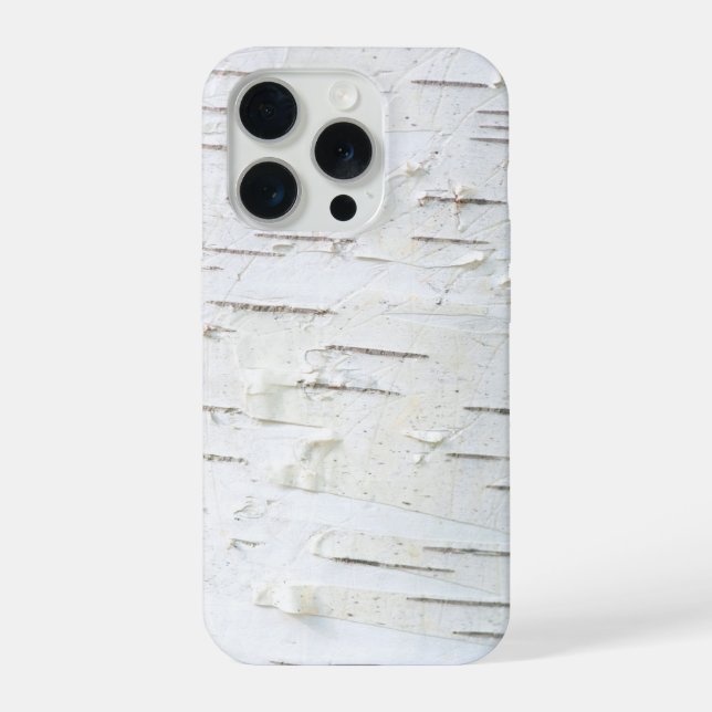 Birch bark pattern iPhone case (Back)
