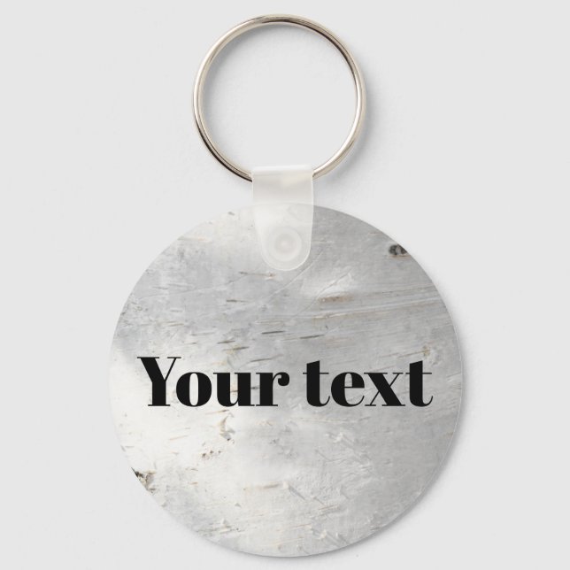 Birch bark pattern key ring (Front)