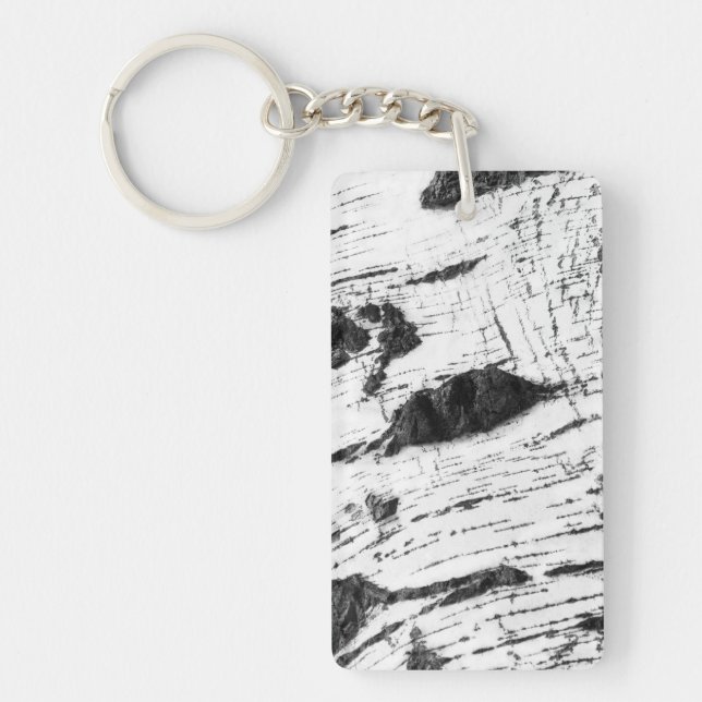 Birch bark pattern key ring (Front)