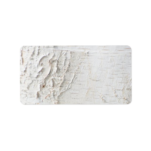Birch bark pattern label (Front)
