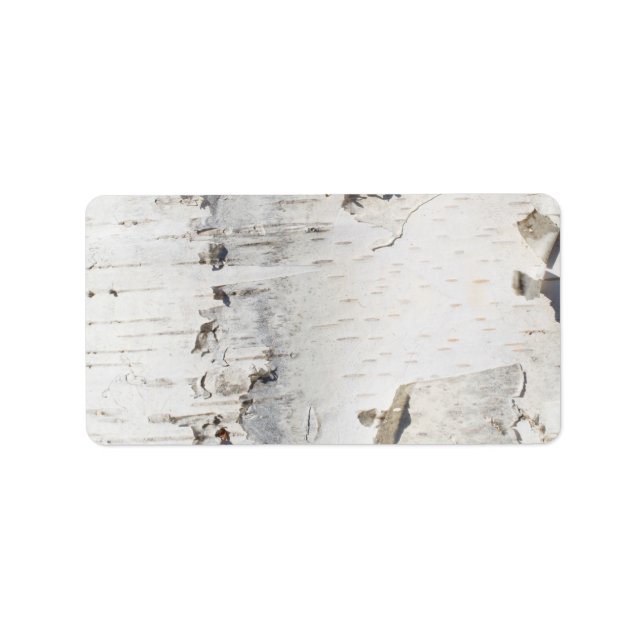 Birch bark pattern label (Front)