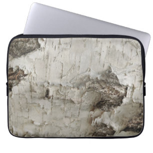 Birch bark pattern laptop sleeve