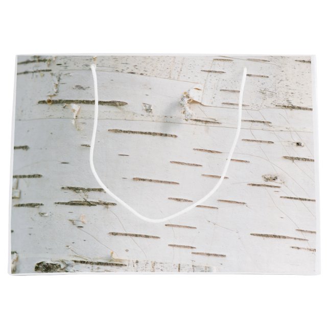 Birch bark pattern large gift bag (Front)