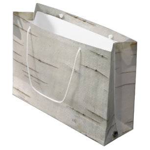 Birch bark pattern large gift bag