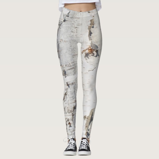 Birch bark pattern leggings (Front)