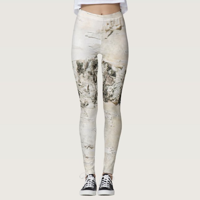Birch bark pattern leggings (Front)