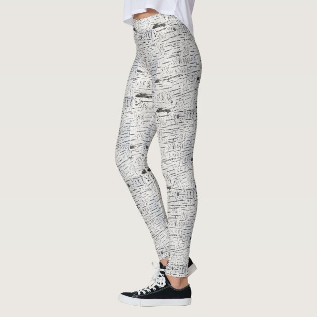 Birch bark pattern leggings (Left)