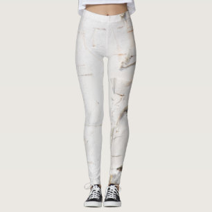Birch bark pattern leggings