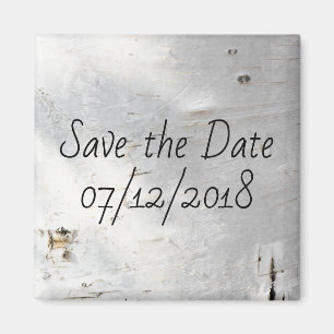 Birch bark pattern magnet