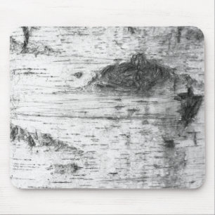 Birch bark pattern mouse pad