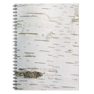 Birch bark pattern notebook