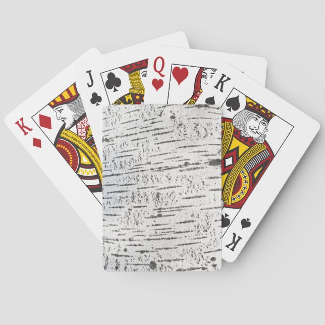 Birch bark pattern playing cards (Back)
