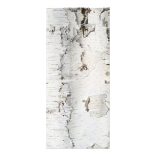Birch bark pattern rack card