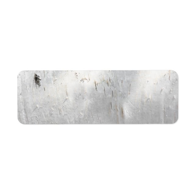 Birch bark pattern return address label (Front)