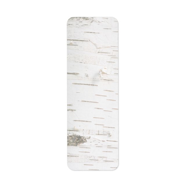 Birch bark pattern return address label (Front)