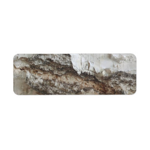 Birch bark pattern return address label