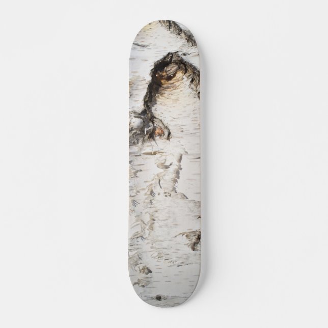 Birch bark pattern skateboard (Front)