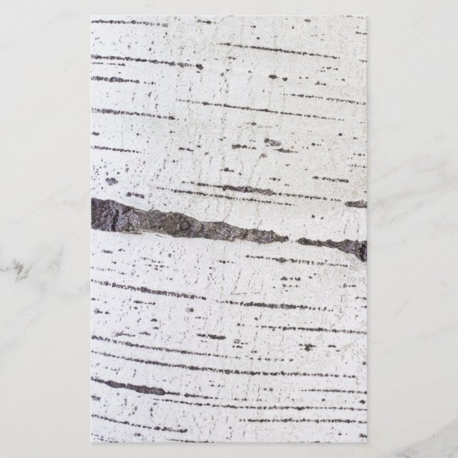 Birch bark pattern stationery (Front)
