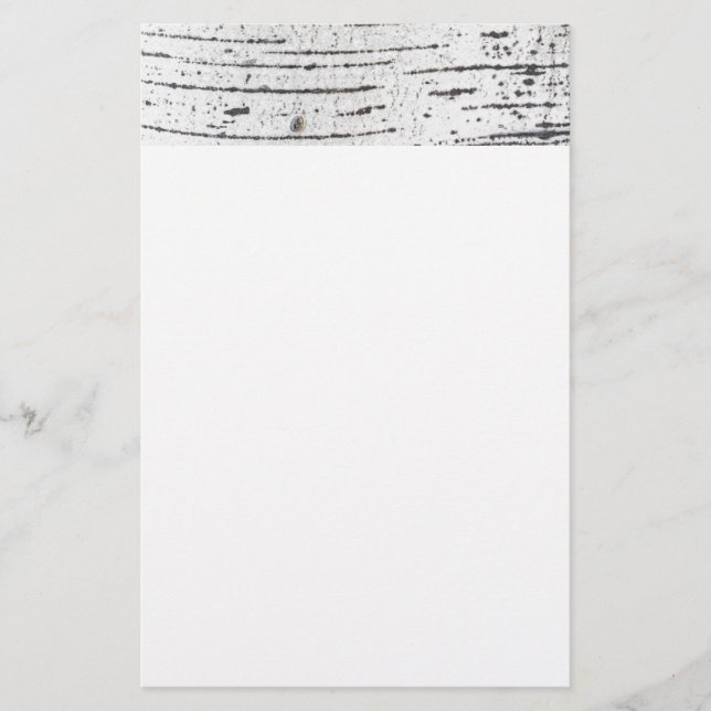 Birch bark pattern stationery (Front)