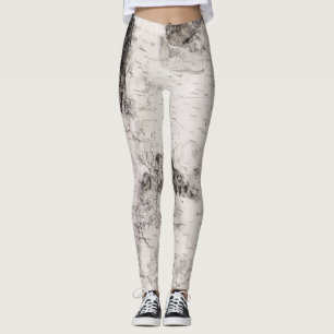 Birch bark pattern tank top leggings