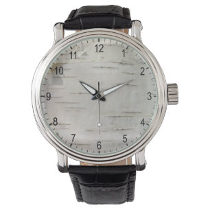 Birch bark pattern watch