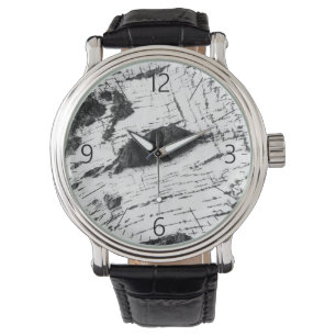 Birch bark pattern watch