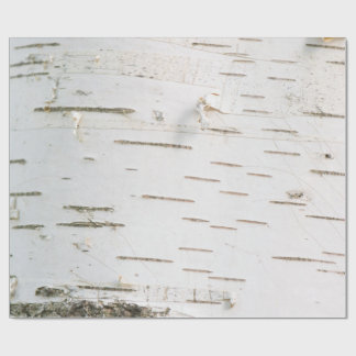 Birch bark pattern wrapping paper