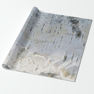 Birch bark pattern wrapping paper