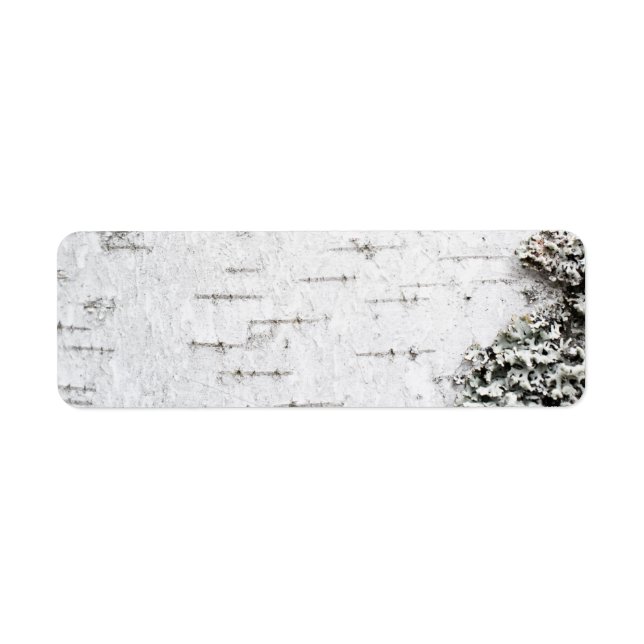 Birch bark return address label (Front)