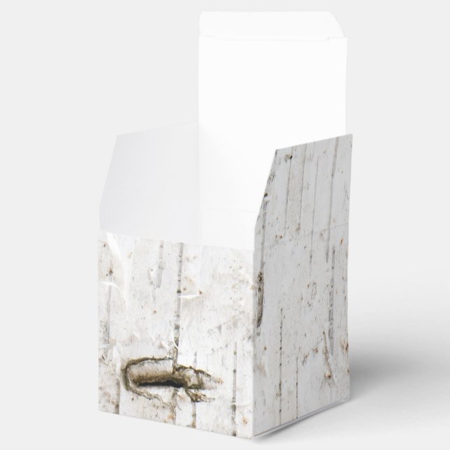 Birch bark texture favour box (Opened)