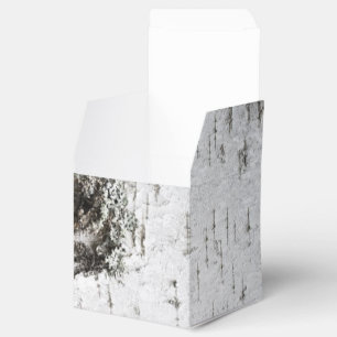 Birch bark texture favour box