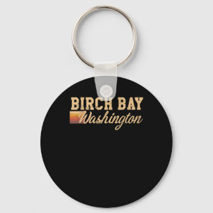 Birch Bay Washington Pacific Nw Beach Souvenir  Key Ring