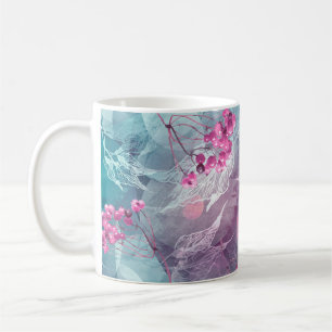 Birch Branch Watercolor Pattern Coffee Mug