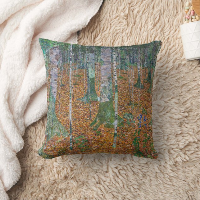 Birch Forest & Beech Grove | Gustav Klimt | Cushion (Blanket)