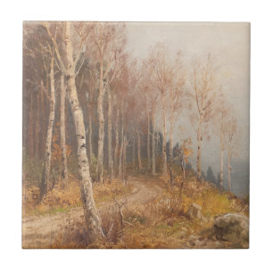 Birch Forest – Hugo Mühlig Ceramic Tile