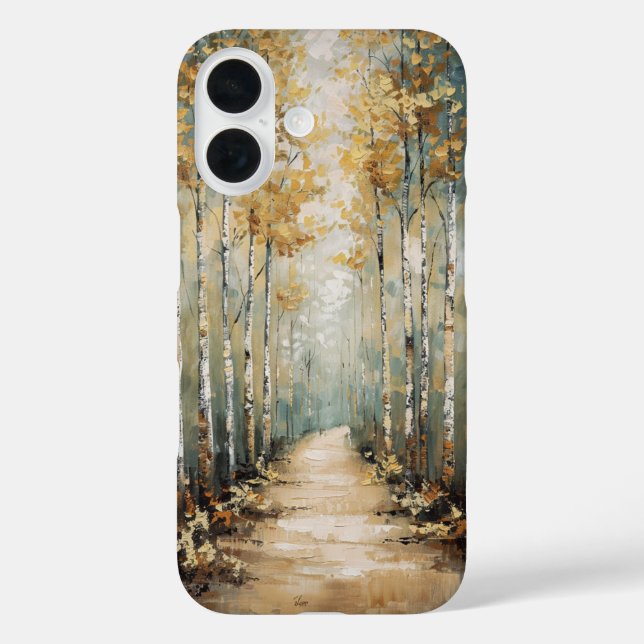 Birch Forest Path Case-Mate iPhone Case (Back)