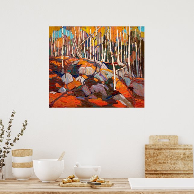 Birch Grove, Autumn | Tom Thompson | Poster (Kitchen)
