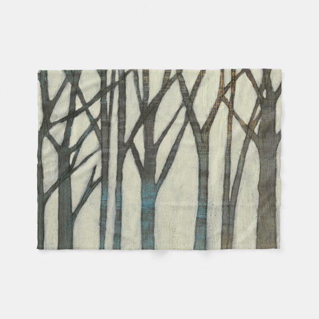 Birch Line I Fleece Blanket (Front (Horizontal))