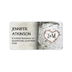 birch tree address labels