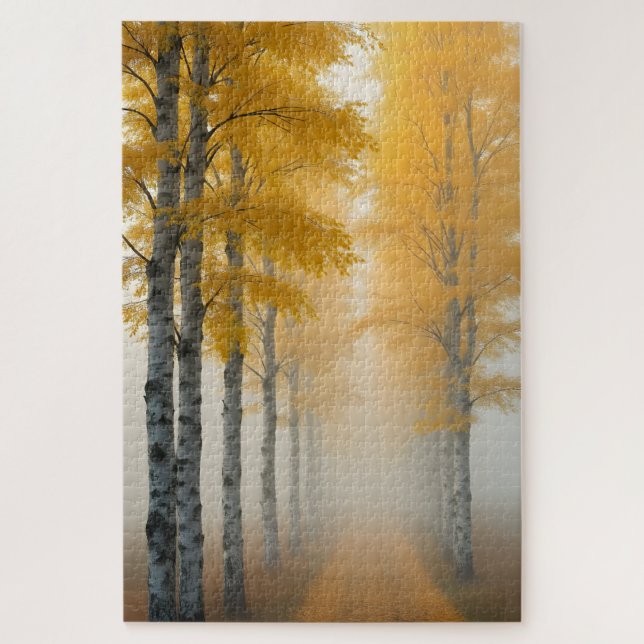 Birch Tree Alley Jigsaw Puzzle (Vertical)