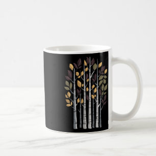 Birch Tree Autumn Lover Fall Season Autumn Leaves Coffee Mug