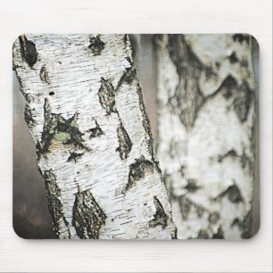Birch Tree Bark Mouse Pad
