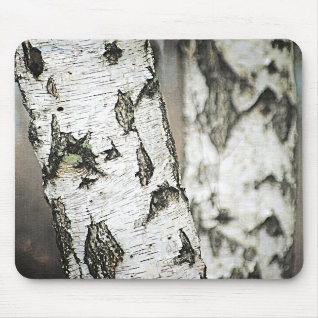 Birch Tree Bark  Mouse Pad (Front)