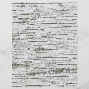 Birch Tree Bark White Grey Pattern Scrapbook Paper