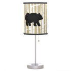 Birch Tree Bear Silhouette Lamp