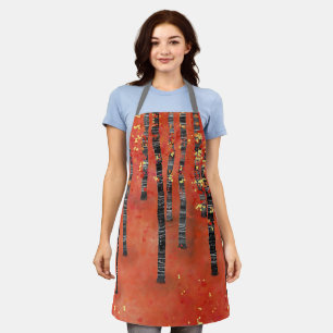 Birch Tree Forest Landscape Apron