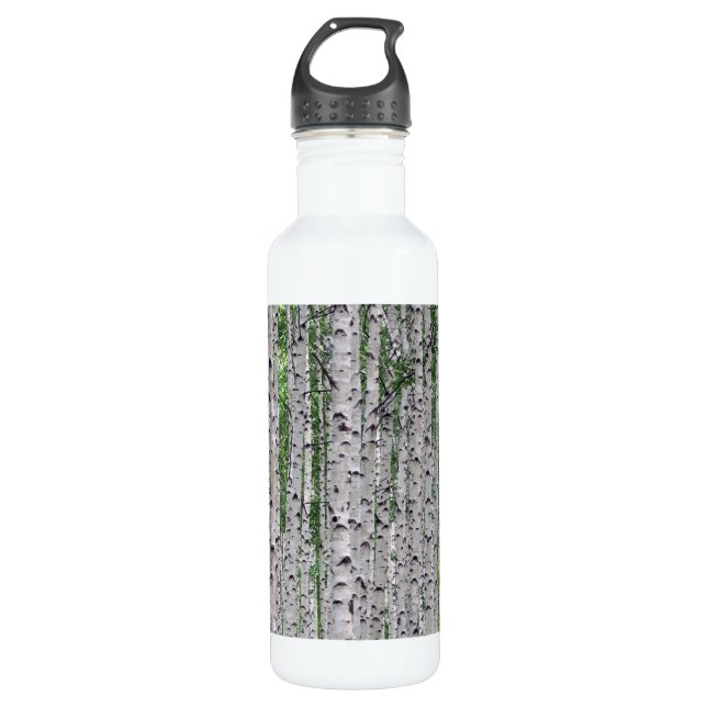 Birch Tree Forest Nature 710 Ml Water Bottle (Front)