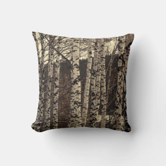 Birch Tree Forest Nature Cushion