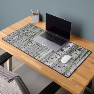 Birch Tree Forest Nature Desk Mat