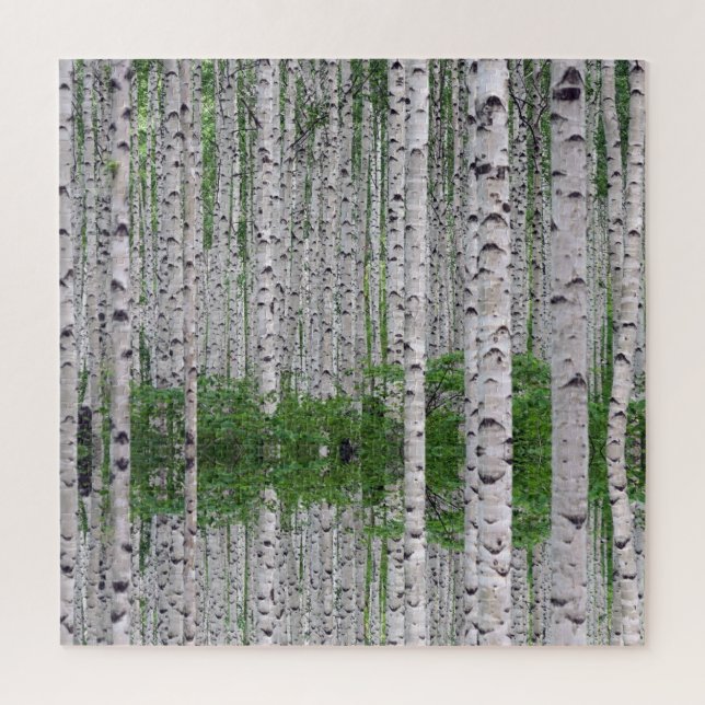 Birch Tree Forest Nature Jigsaw Puzzle (Vertical)
